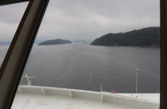 View on the ferry from Kiel to Oslo