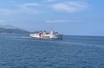 Toremar ferry departing from Elba
