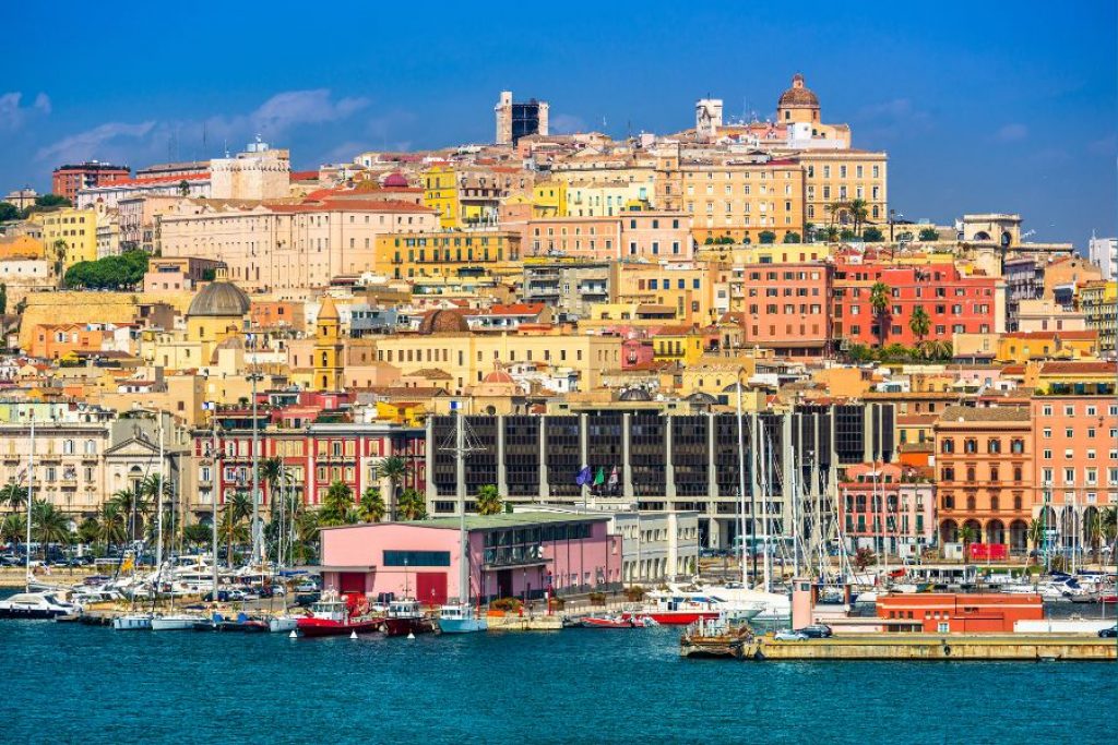 Cagliari and its harbour, southern Sardinia