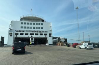 ferry Iceland Denmark parking deck