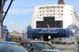 Ferry boarding cars kiel oslo