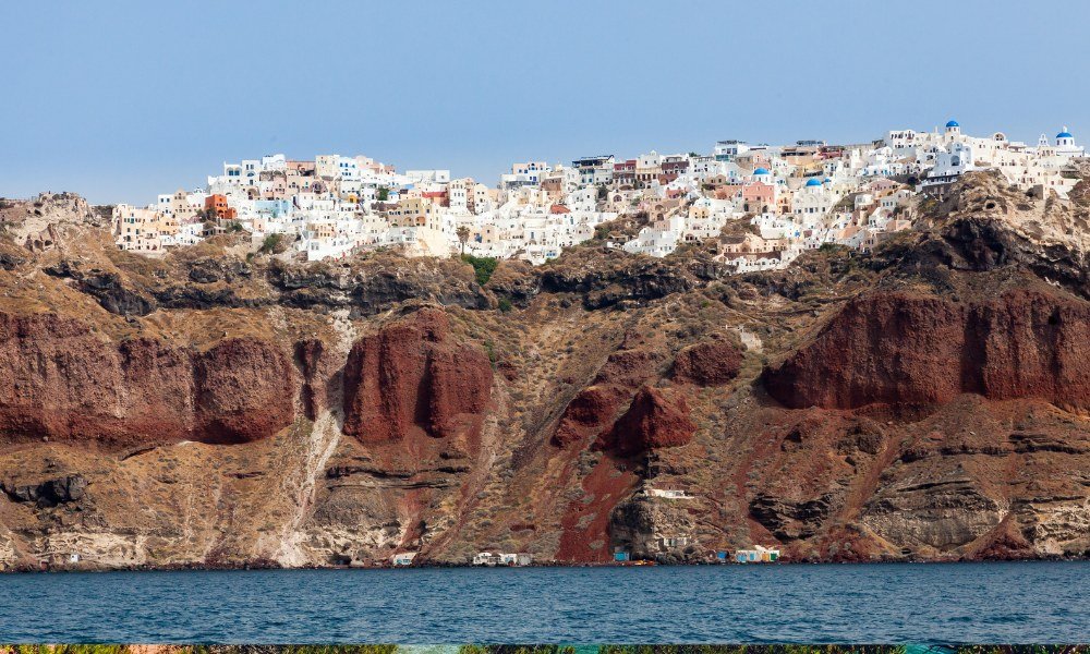 Santorini from the Sea