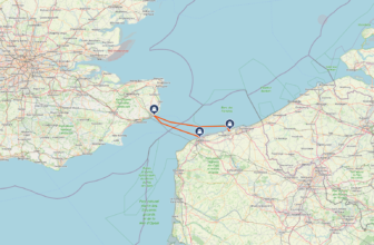 Dover to France crossings captured