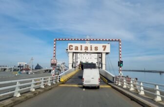 Boarding the ferry at Port de Calais