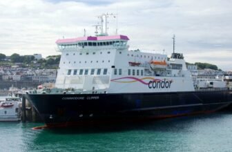 The Commodore Clipper - the ferry that mostly sails from Portsmouth to Jersey and Guernsey