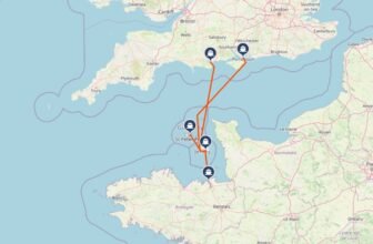 Jersey Guernsey ferry map: the various routes to the Channel Islands captured in this map