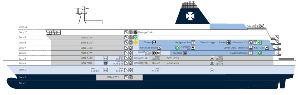 Princess Seaways Deckplan