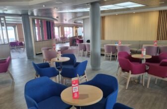 Restaurant on the ferry - spacious and comfy