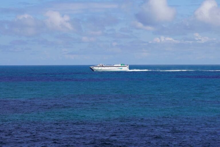 Dublin Swift ferry at the Irish Sea