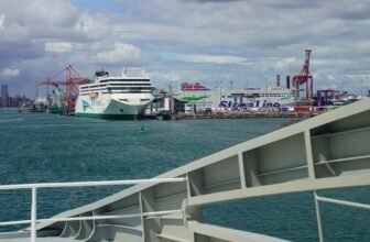 Ferries James Joyce and Stena Estrid at the Port of Dublin.