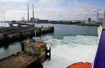 Departure from Dublin to Holyhead on the Stena Estrid