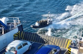 German police/army ferry training
