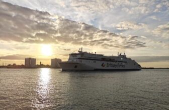 the Galicia ferry in Portsmouth port