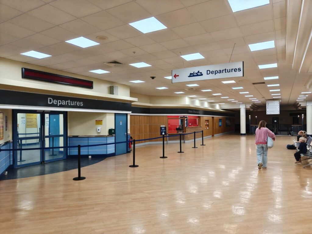 Tickets and reservations desk at Stena Line terminal