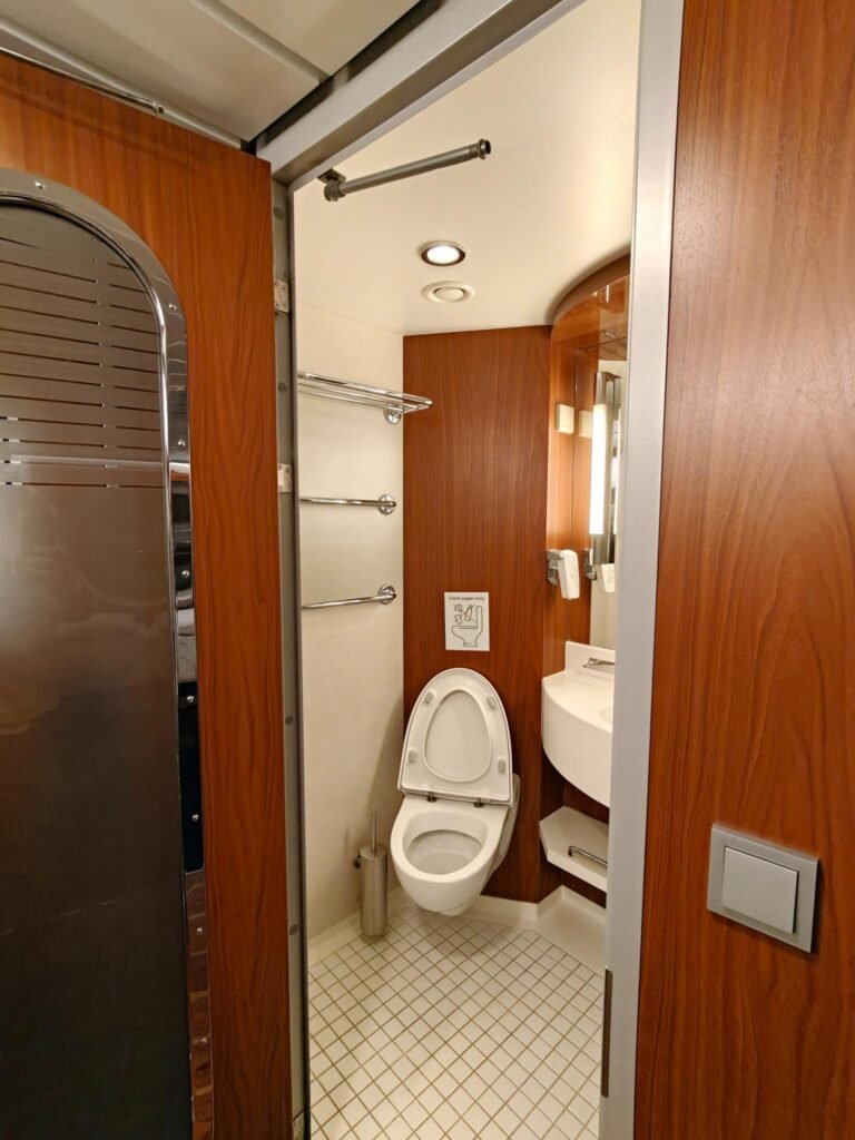 Bathroom in cabin on Stena ferry