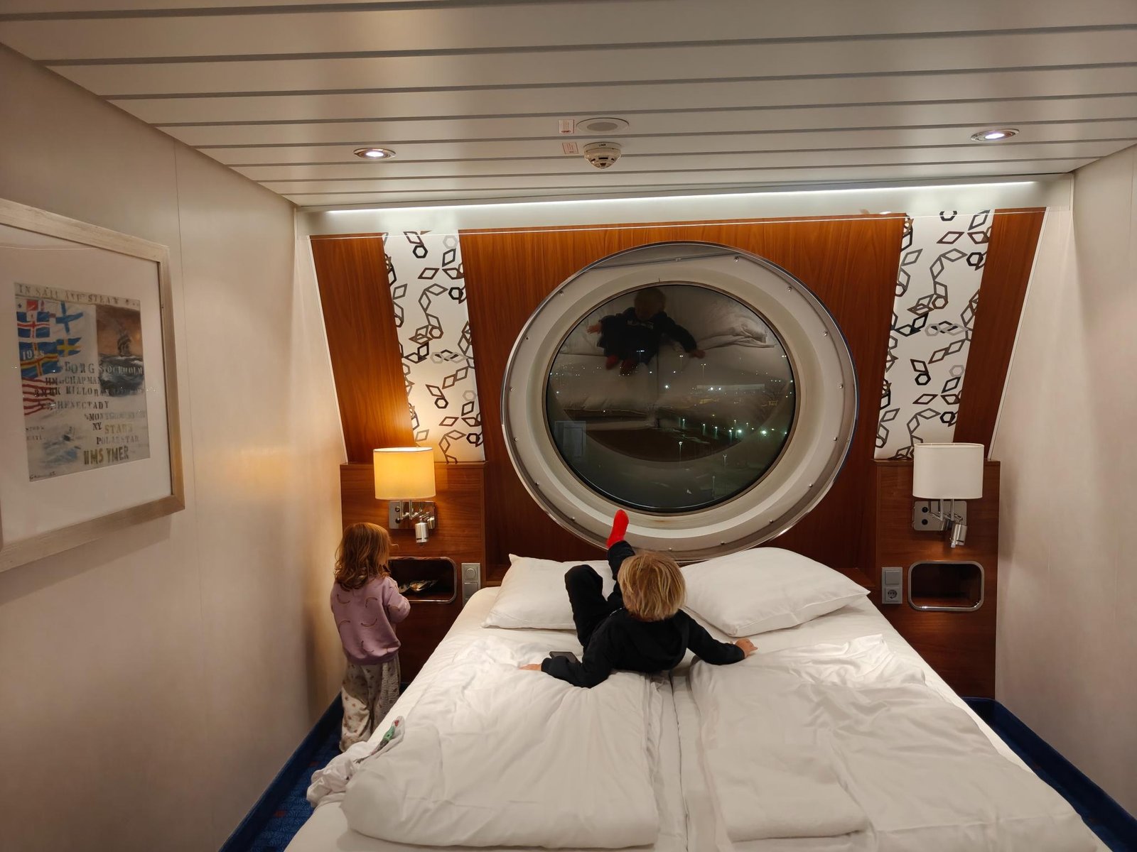 Spacious cabin on a Stena Line overnight ferry crossing
