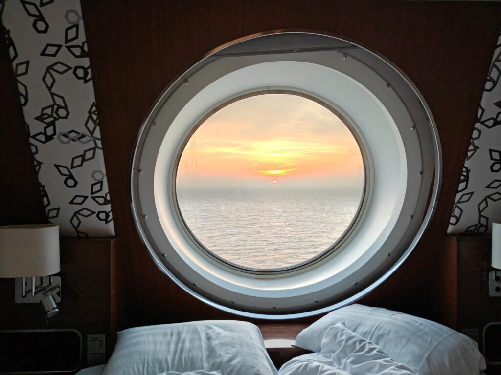 Sunrise seen from Stena Hollandica in the morning