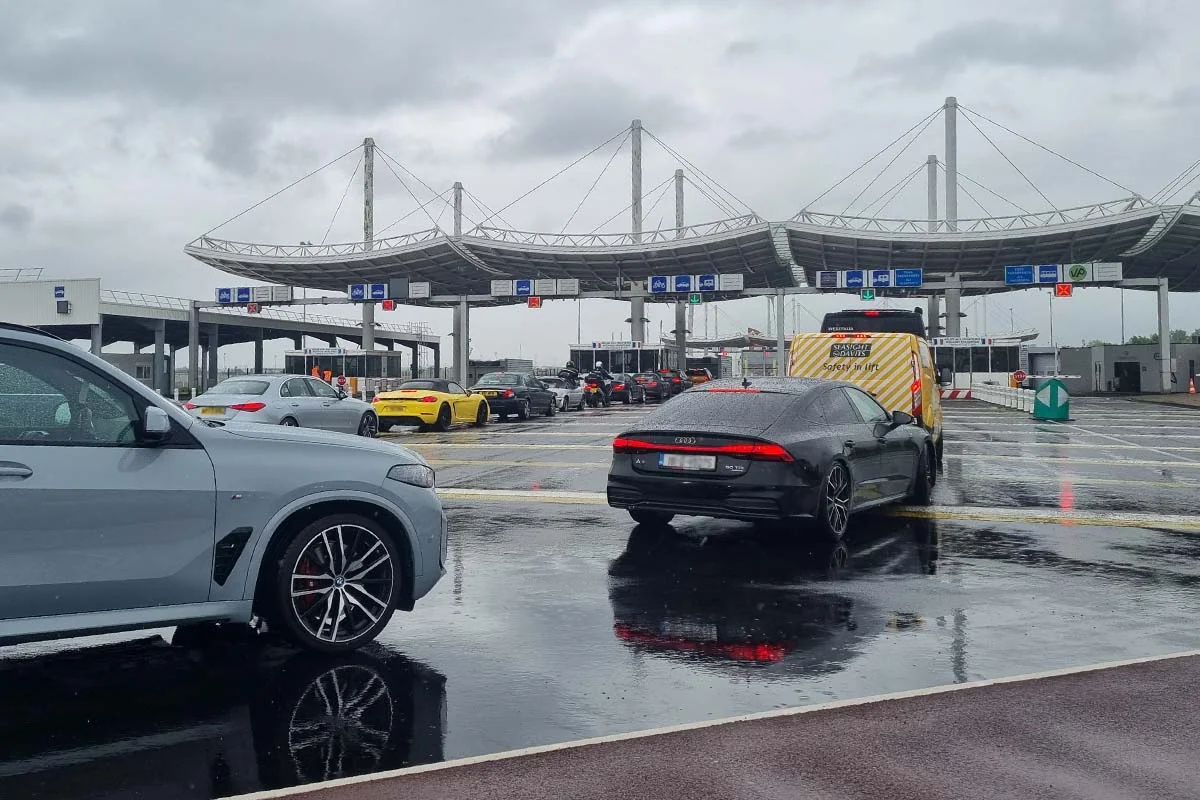 Border control at the LeShuttle terminal in Calais