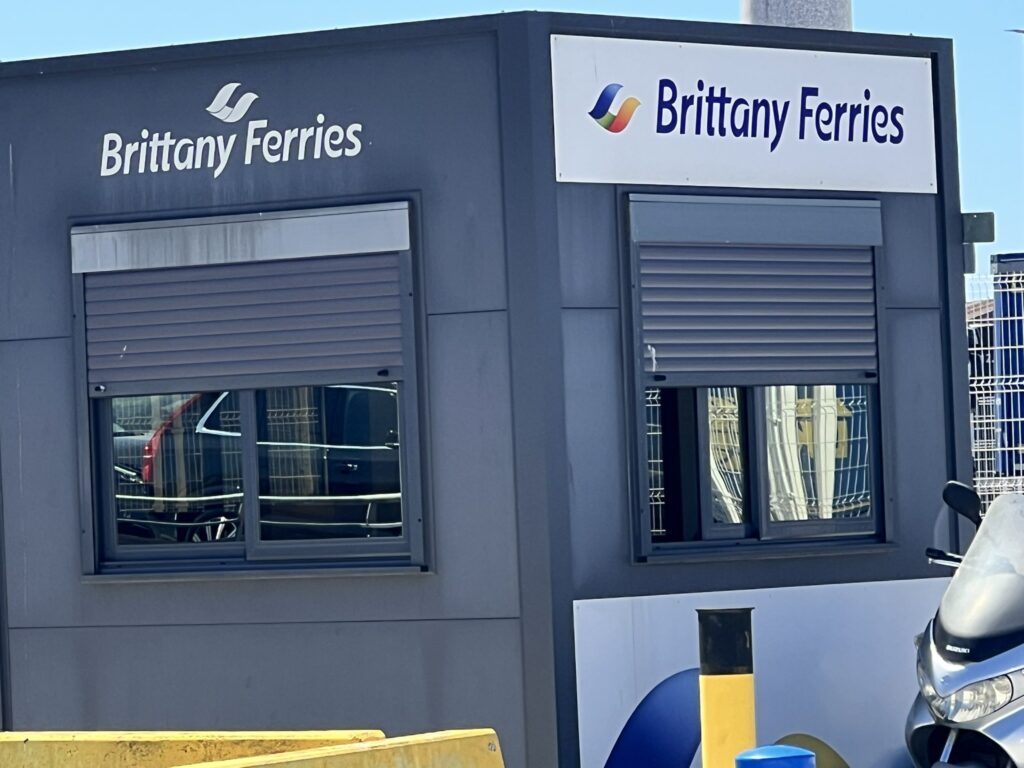 Brittany Ferries terminal in Santander after arriving from Plymouth